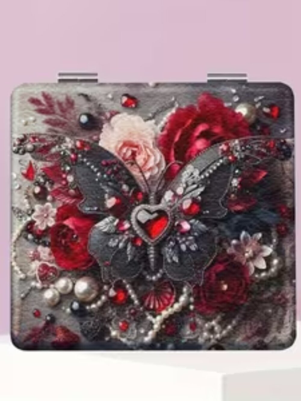 Retro Floral Butterfly Series Makeup Mirror